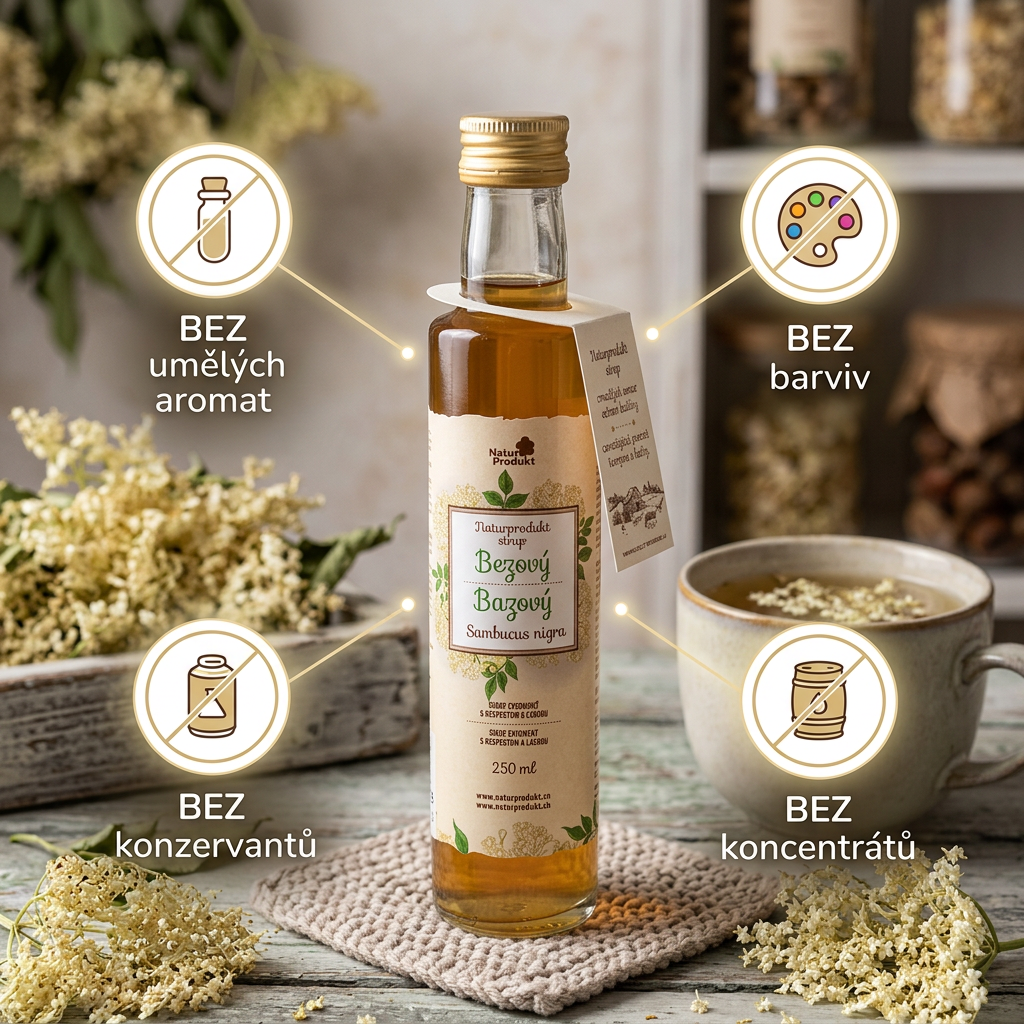 Naturprodukt sirup Bezový 250 ml