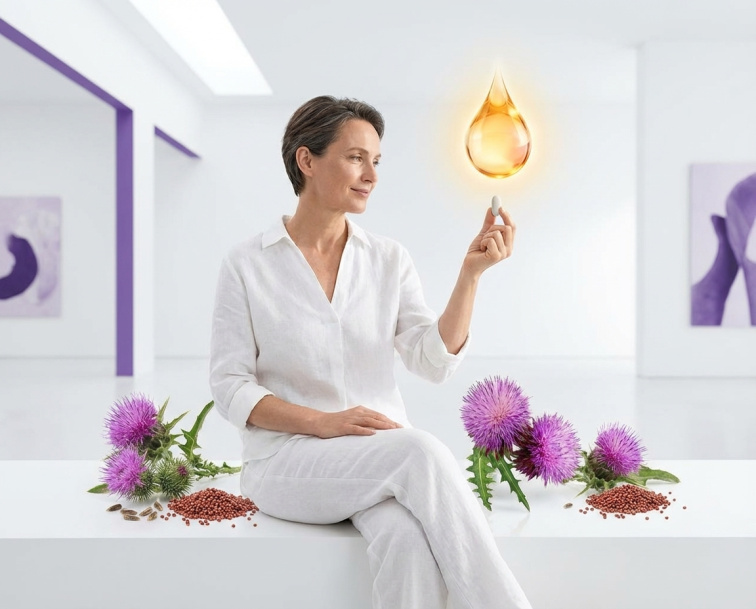 Naturprodukt Silymarin Forte 250 mikronizovaný s vitaminem D