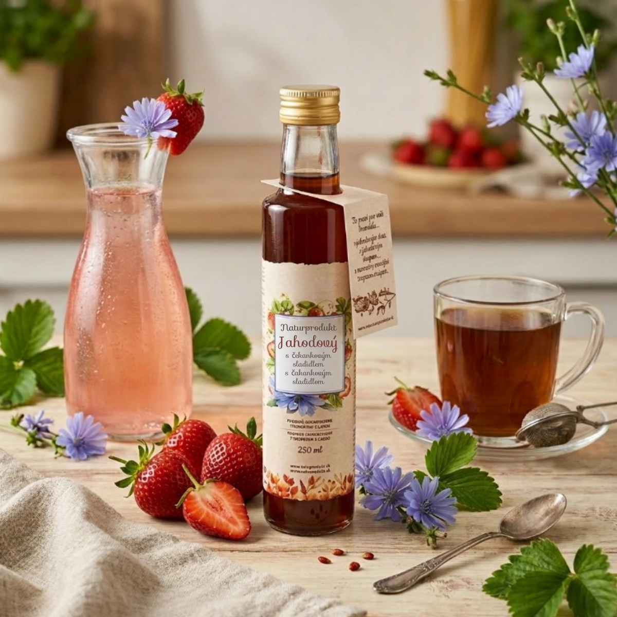 Naturprodukt Jahodový s čekankovým sladidlem 250 ml