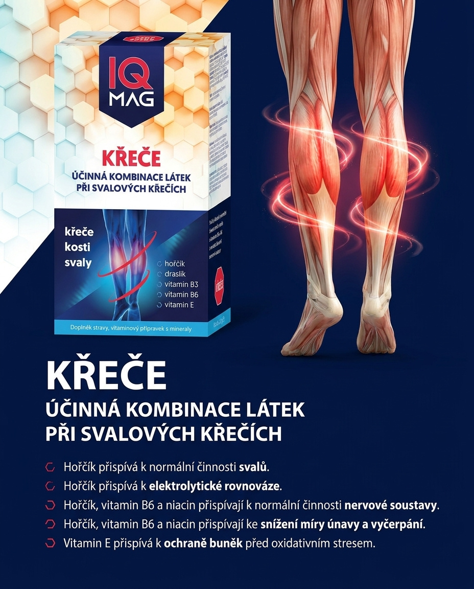 IQ Mag Křeče - při svalových křečích 60 tbl
