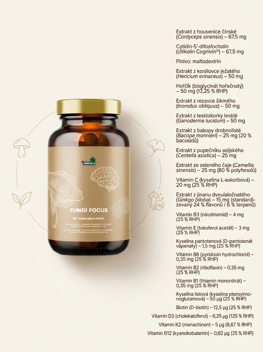 Naturprodukt Fungi Focus. 120 tob.