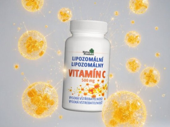 Naturprodukt lipozomální vitamin C. 500 mg