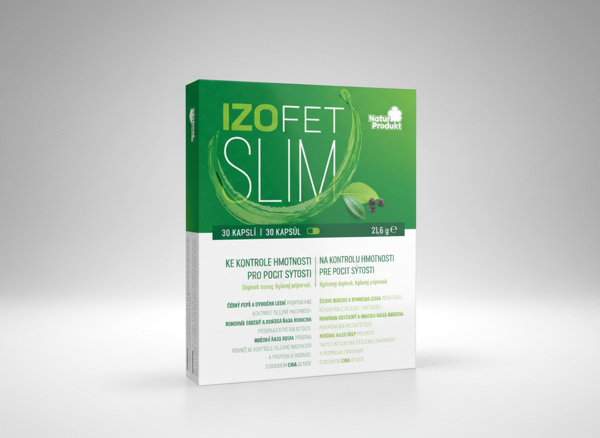 Naturprodukt Izofet Slim ke kontrole hmotnosti 30 cps