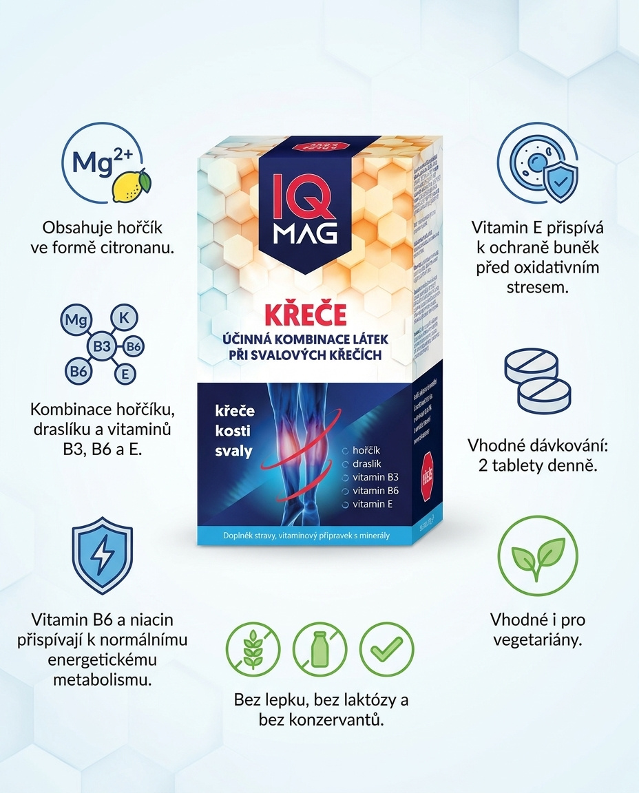 IQ Mag Křeče - při svalových křečích 60 tbl