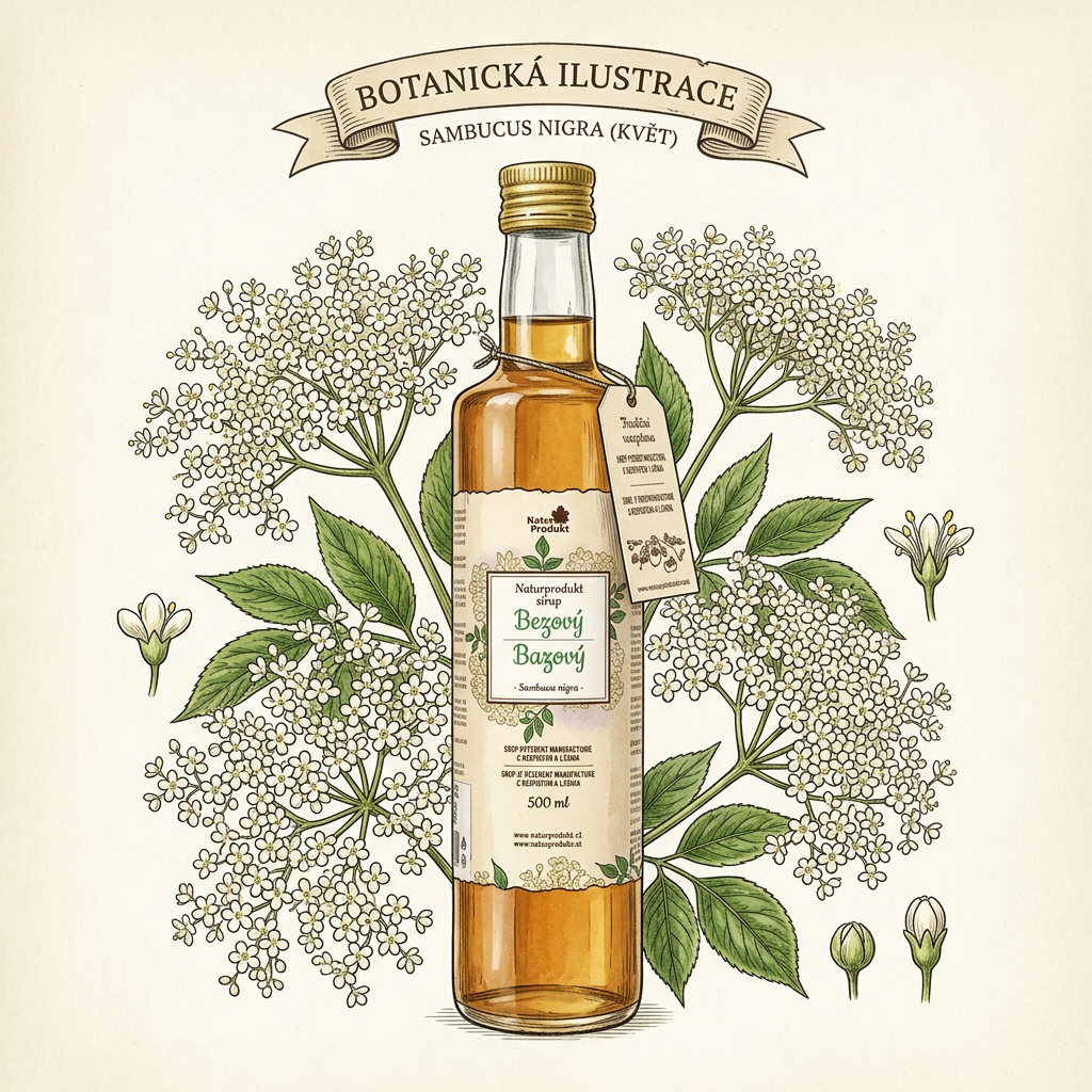 Naturprodukt sirup Bezový 500 ml