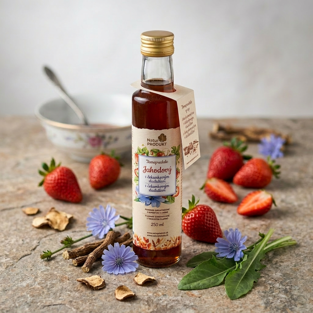 Naturprodukt Jahodový s čekankovým sladidlem 250 ml