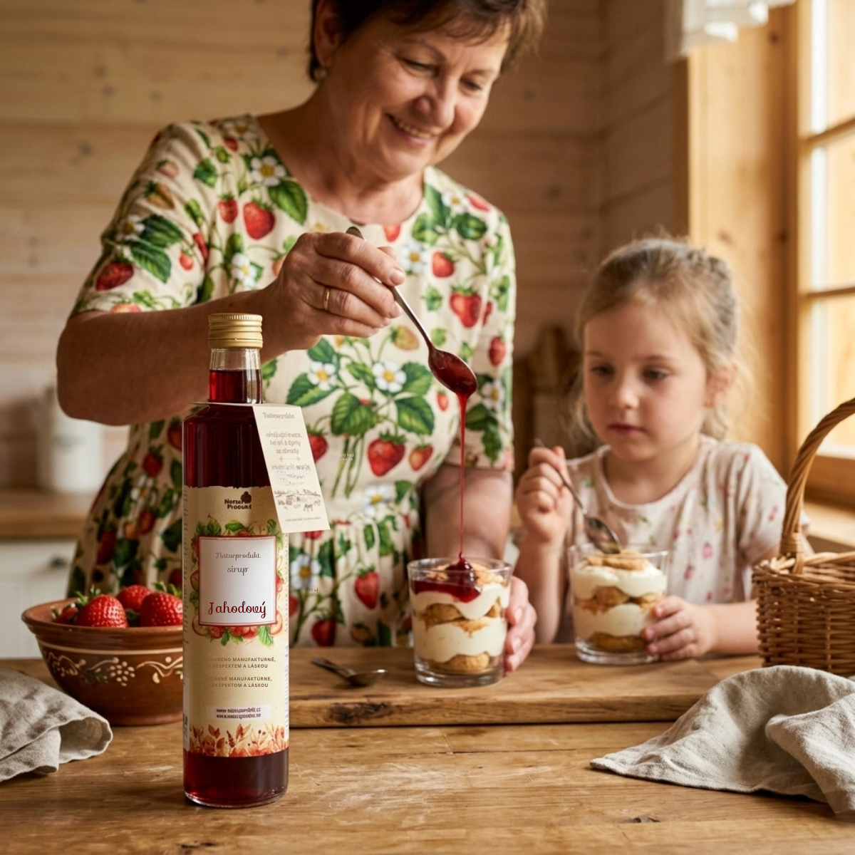 Naturprodukt sirup Jahodový 500 ml