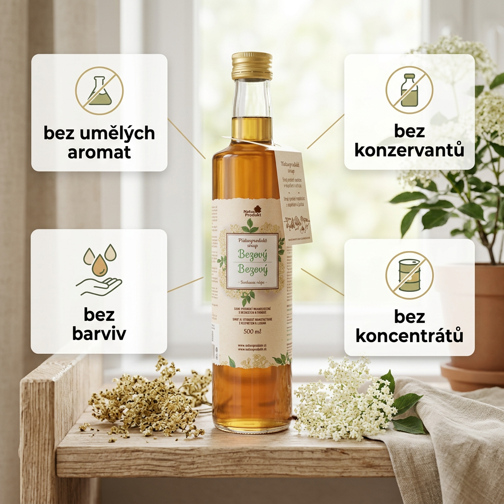 Naturprodukt sirup Bezový 500 ml