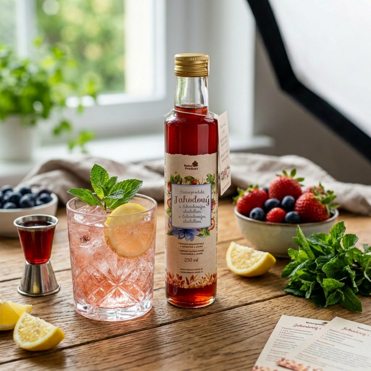 Naturprodukt Jahodový s čekankovým sladidlem 250 ml