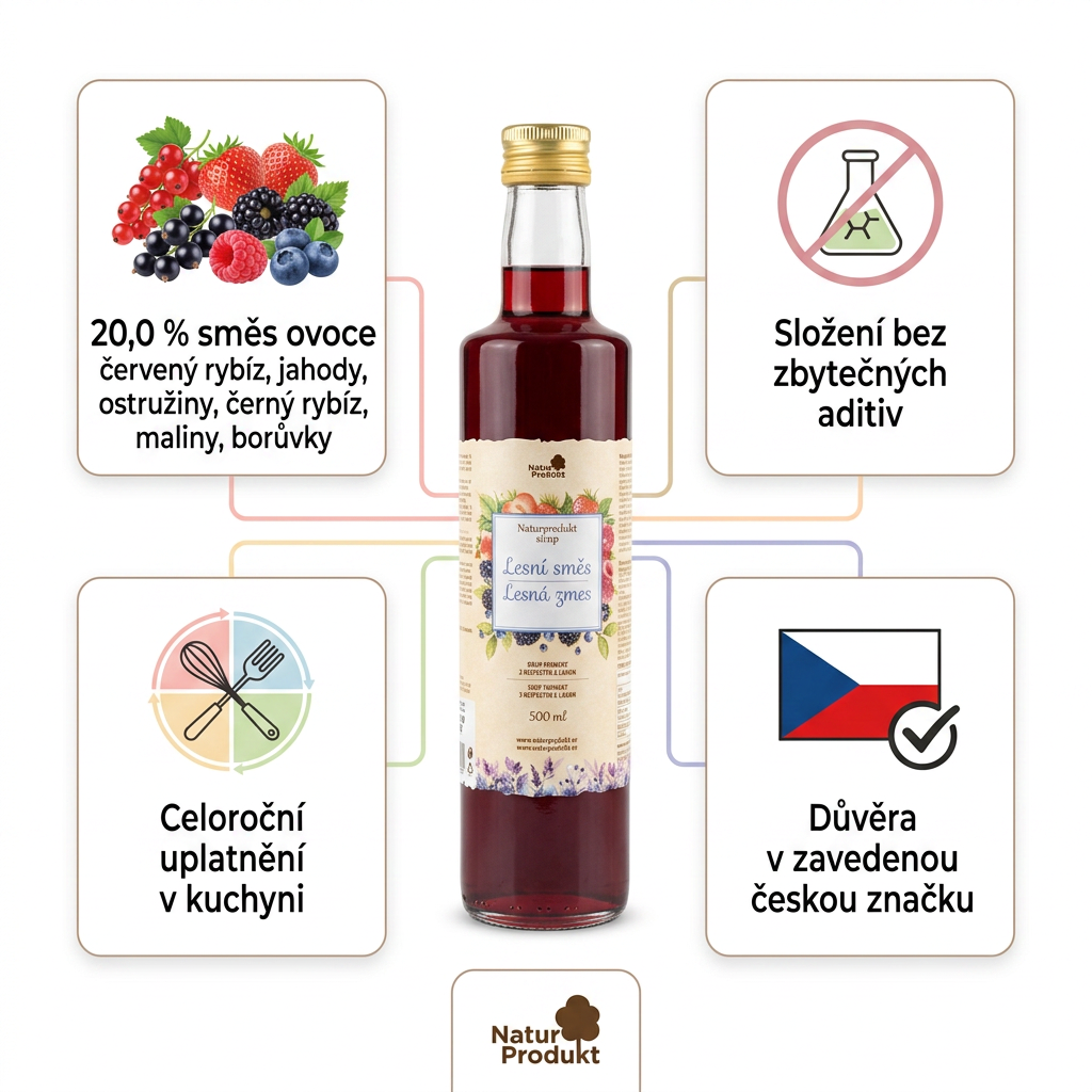Naturprodukt sirup Lesní směs 500 ml