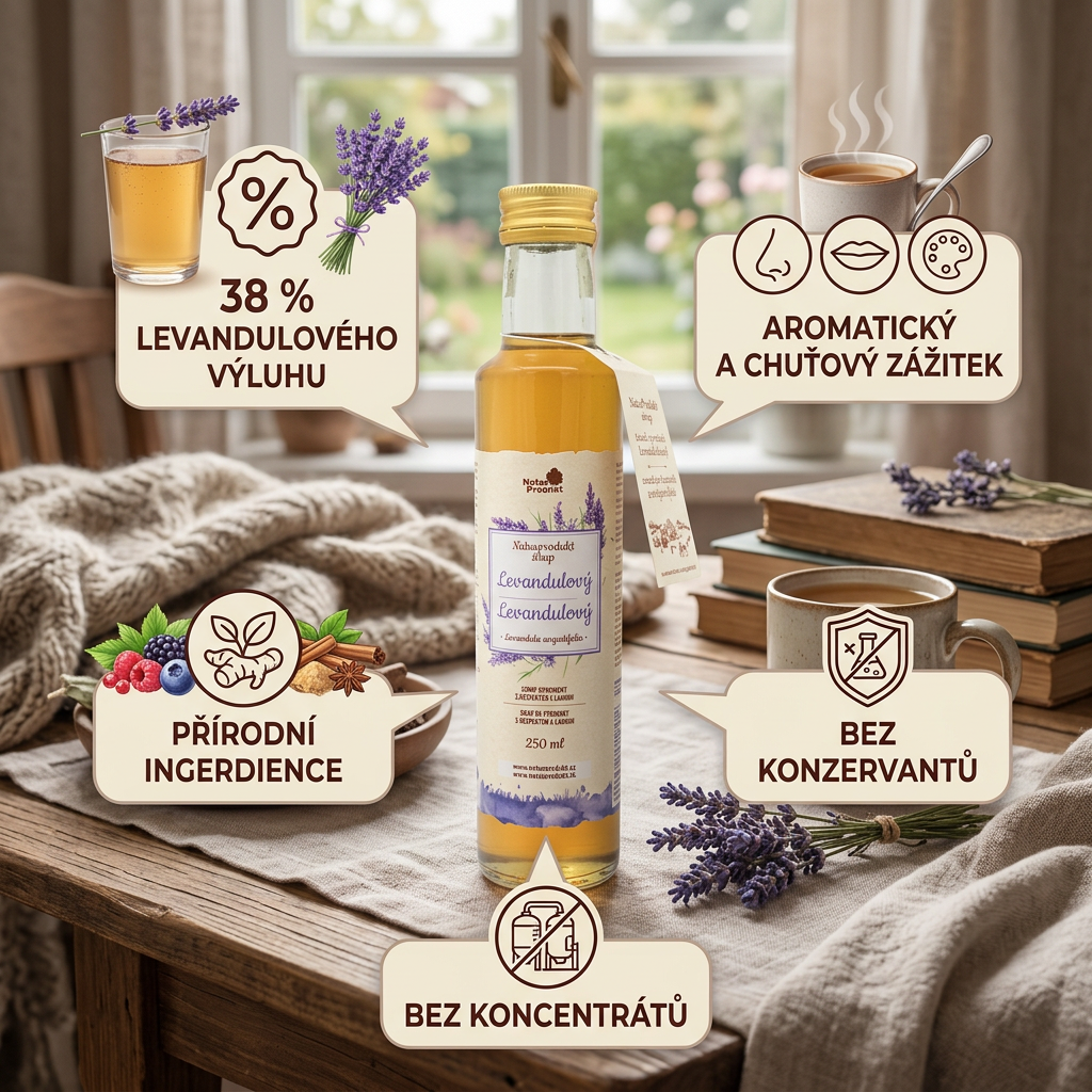 Naturprodukt sirup Levandulový 250 ml
