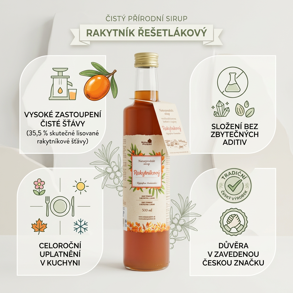 Naturprodukt sirup Rakytníkový 500 ml