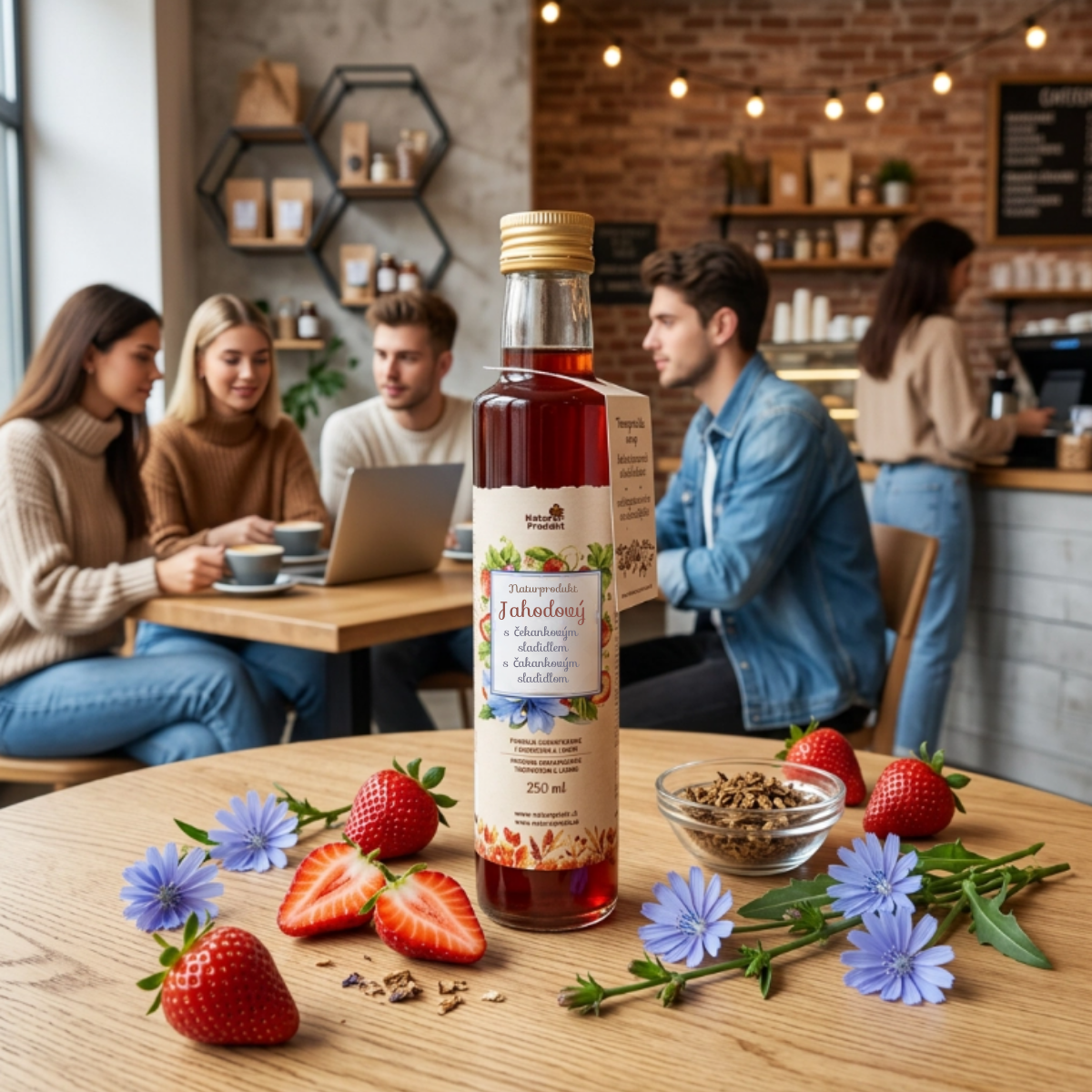 Naturprodukt Jahodový s čekankovým sladidlem 250 ml