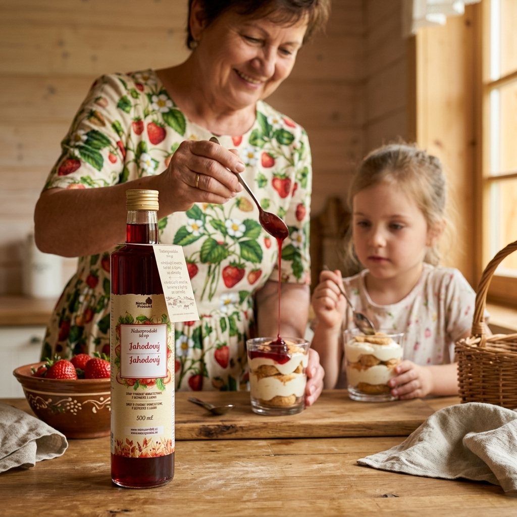 Naturprodukt sirup Jahodový 500 ml