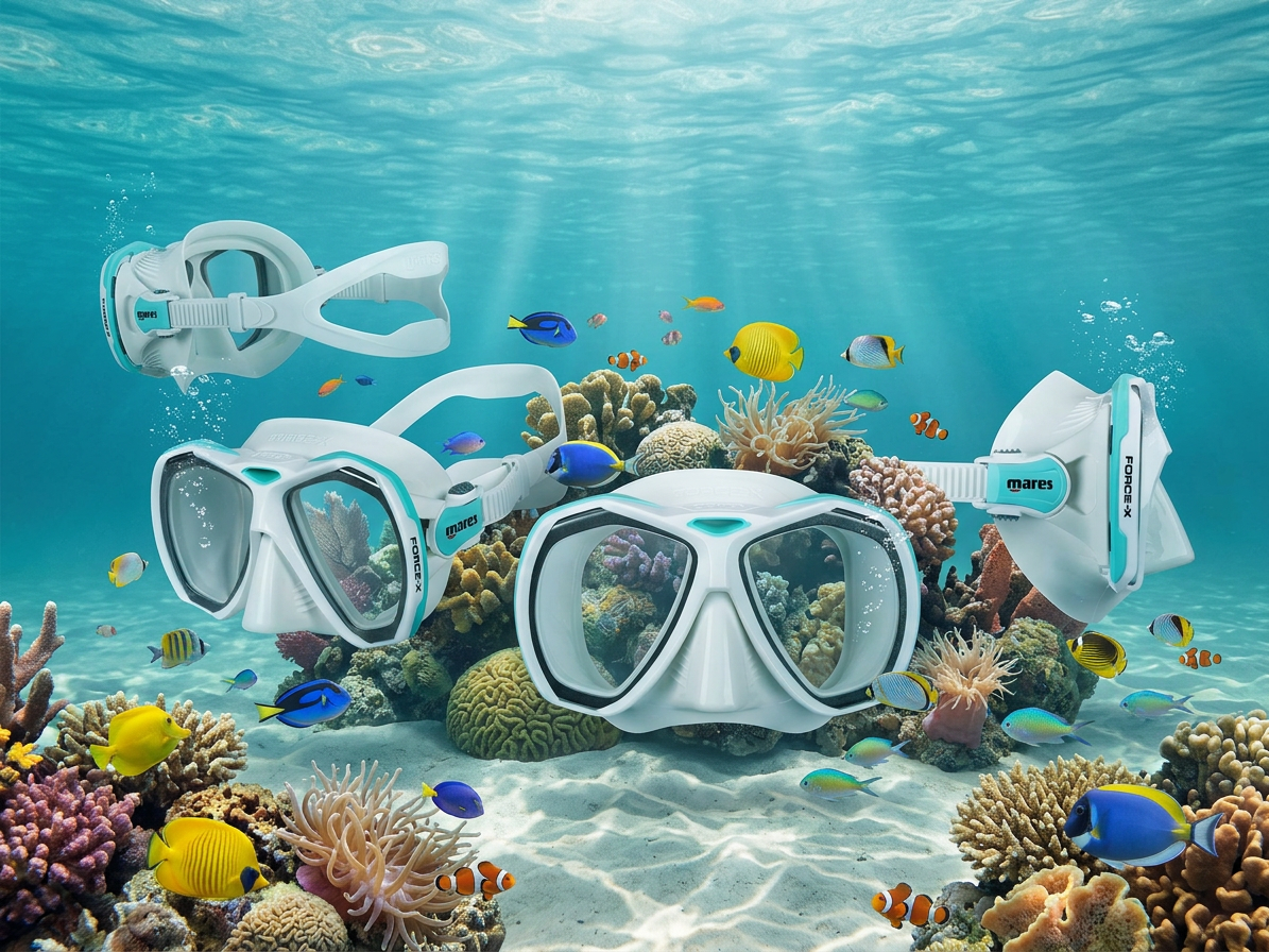 Mares Force-X White Aqua potápěčská maska