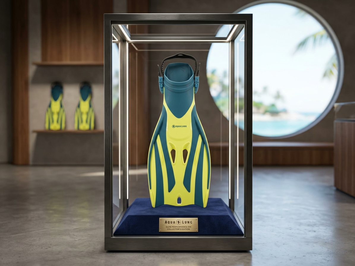 Aqualung Sport ploutve FIZZ SN - petrol/žlutá