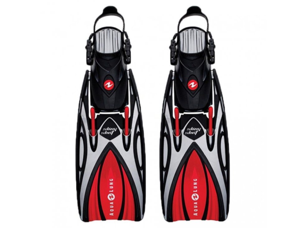 Aqualung Technisub SLINGSHOT ESBS, červené páskové ploutve