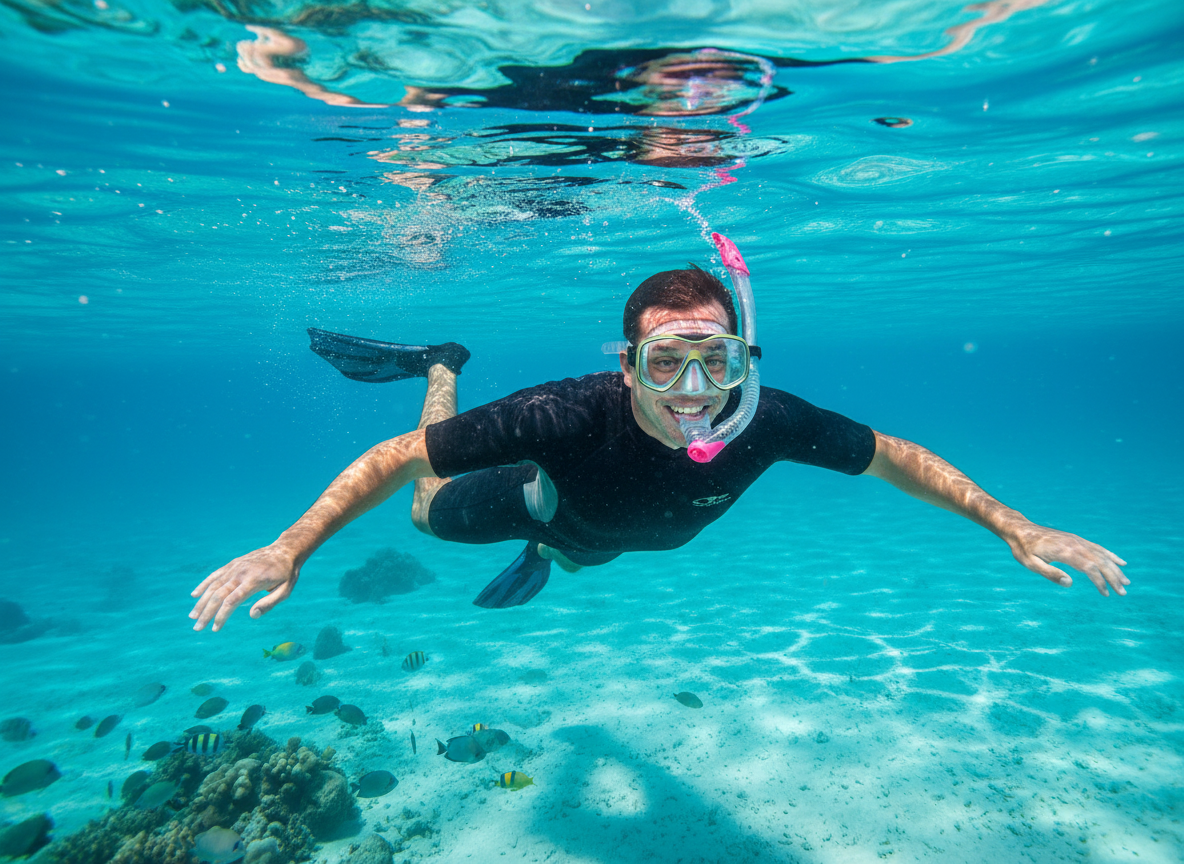 Aqualung Technisub šnorchl ZEPHYR růžová, transparent silikon