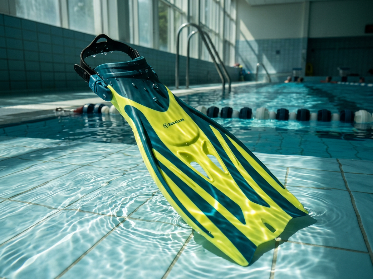 Aqualung Sport ploutve FIZZ SN - petrol/žlutá