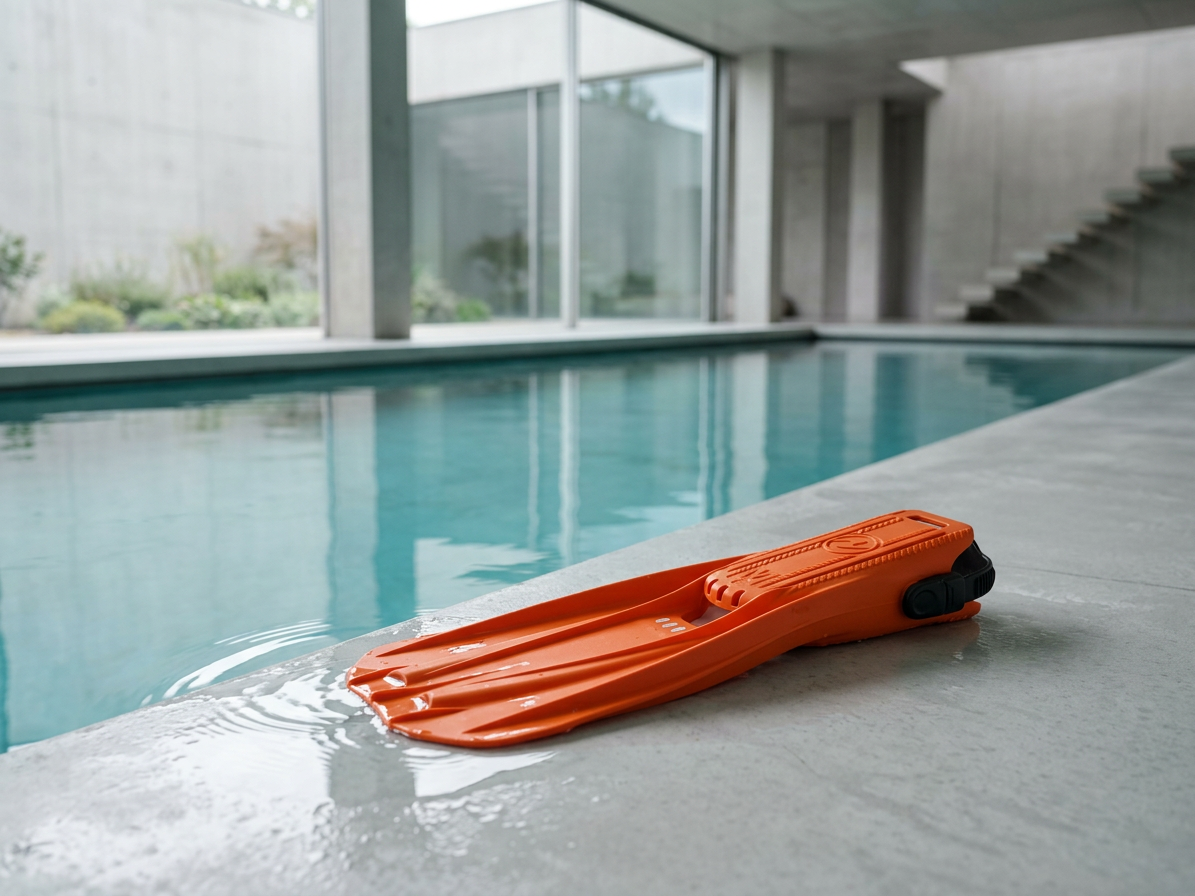 Aqualung STORM MAX - Oranžové páskové ploutve pro neoprenové boty