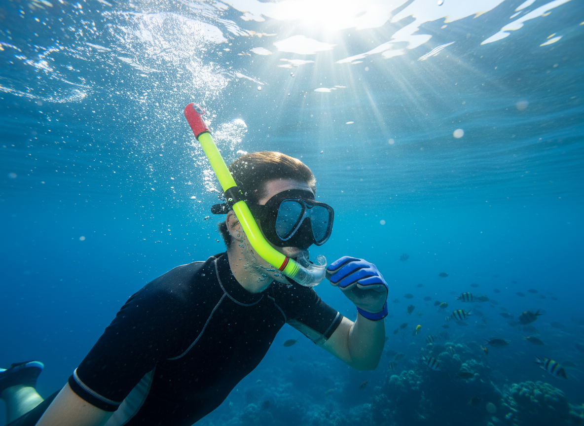Šnorchl Aqualung Technisub MACH DRY lime