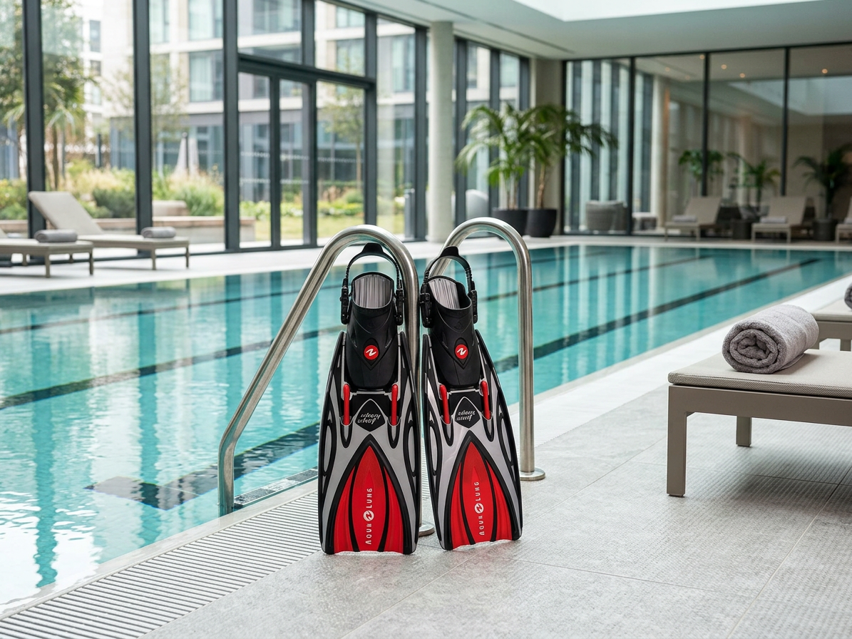 Aqualung Technisub SLINGSHOT ESBS, červené páskové ploutve