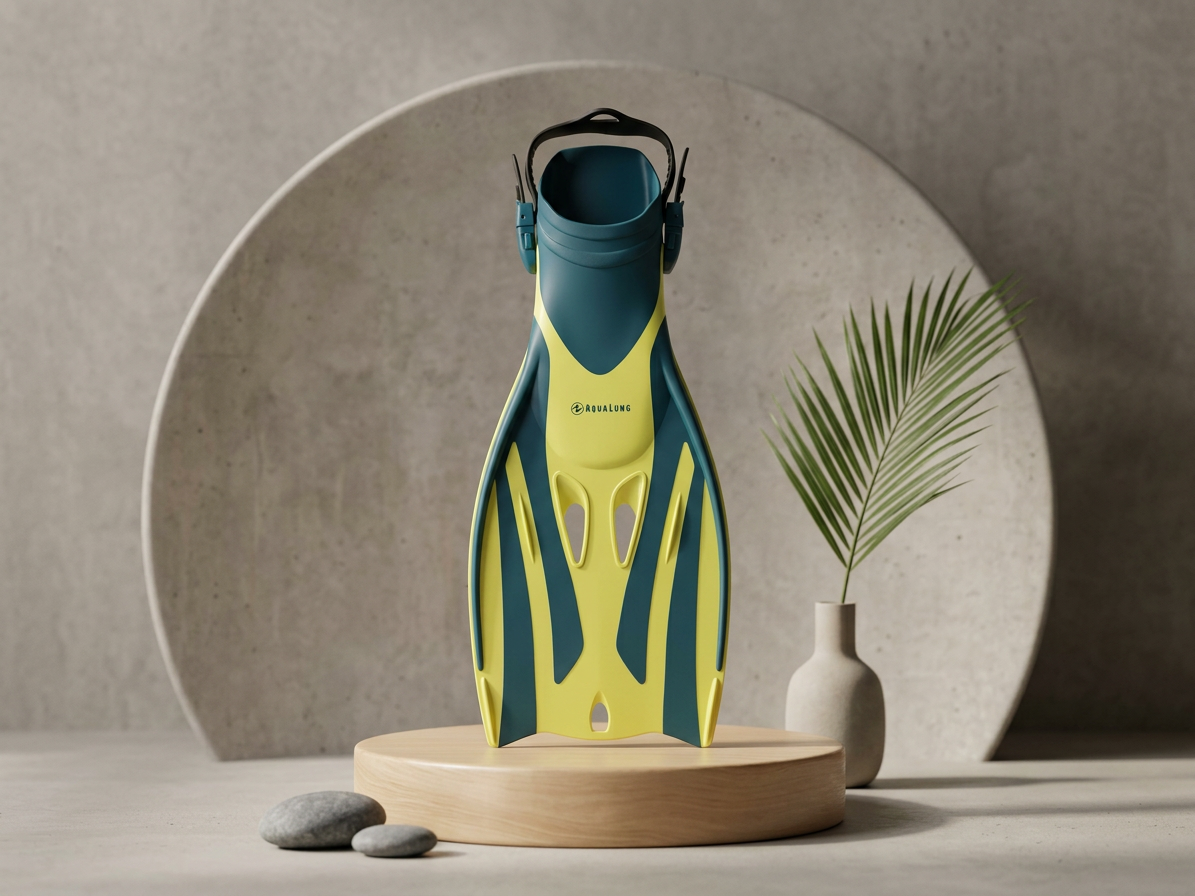 Aqualung Sport ploutve FIZZ SN - petrol/žlutá