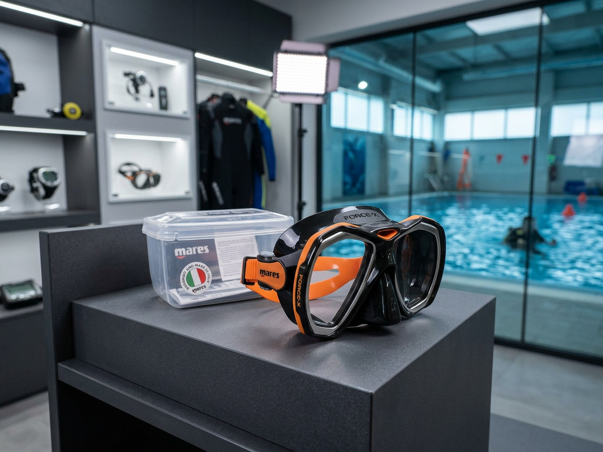 MARES Force-X Black Orange - Potápěčská maska