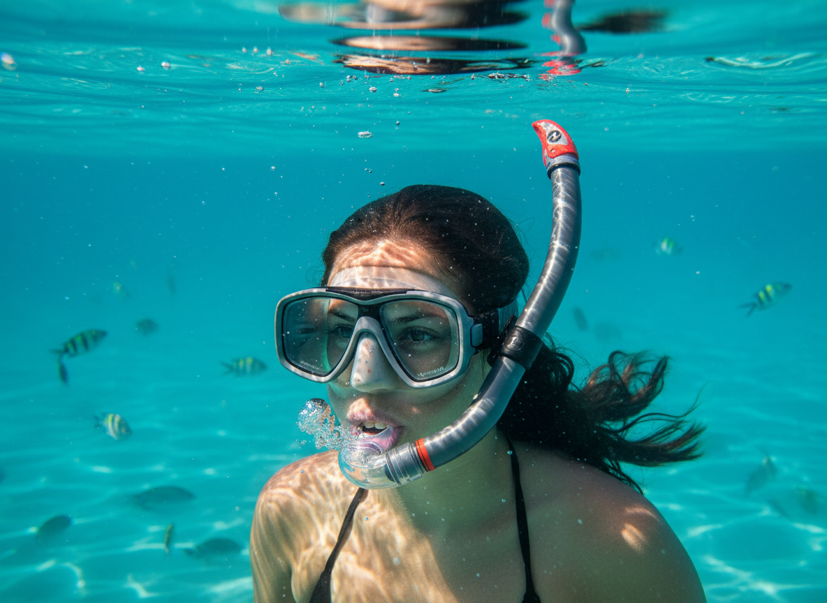 Šnorchl Aqualung Technisub AIR DRY, stříbrná