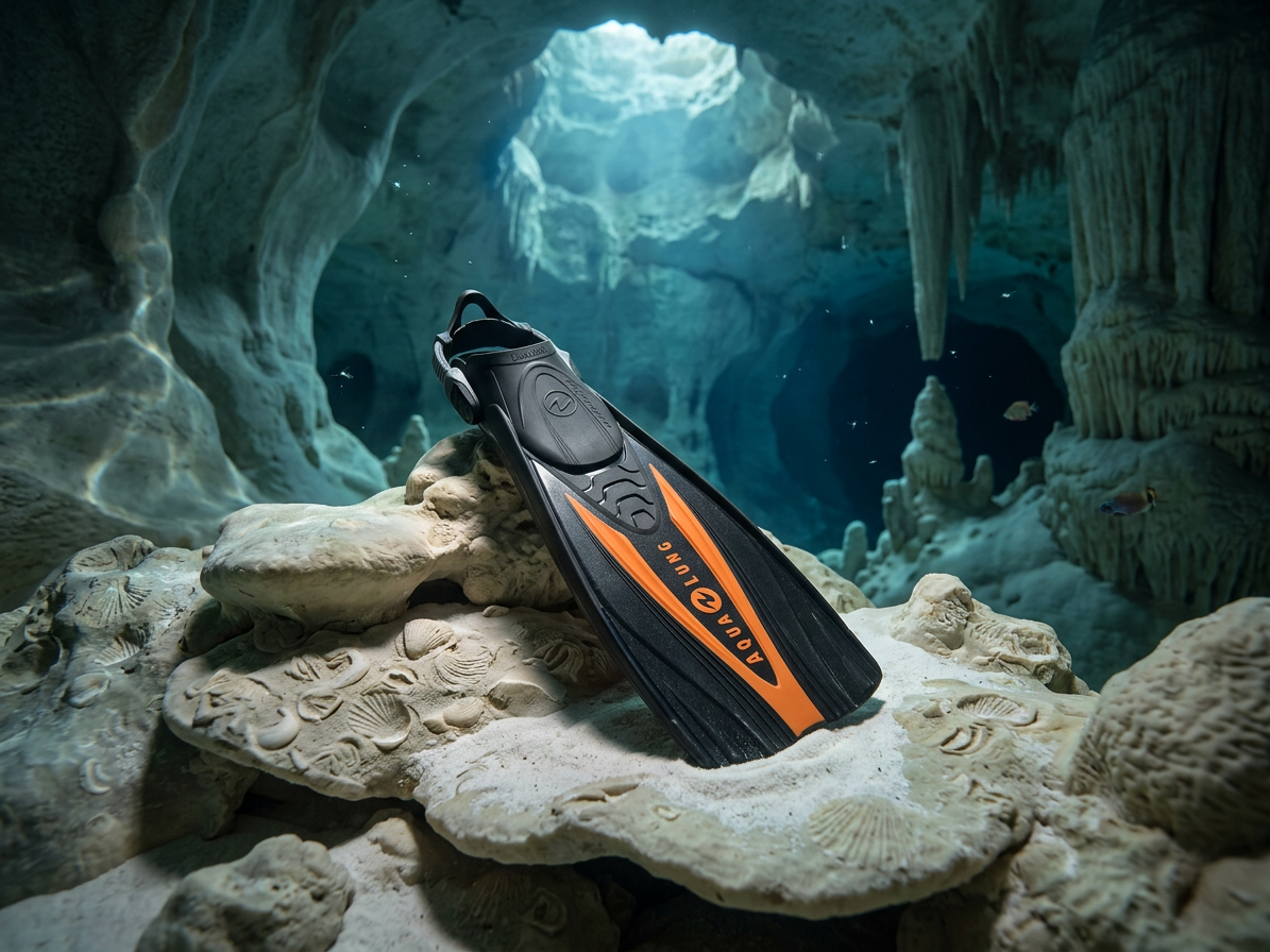 Aqualung Technisub EXPRESS ADJ - Oranžové ploutve s otevřenou patou
