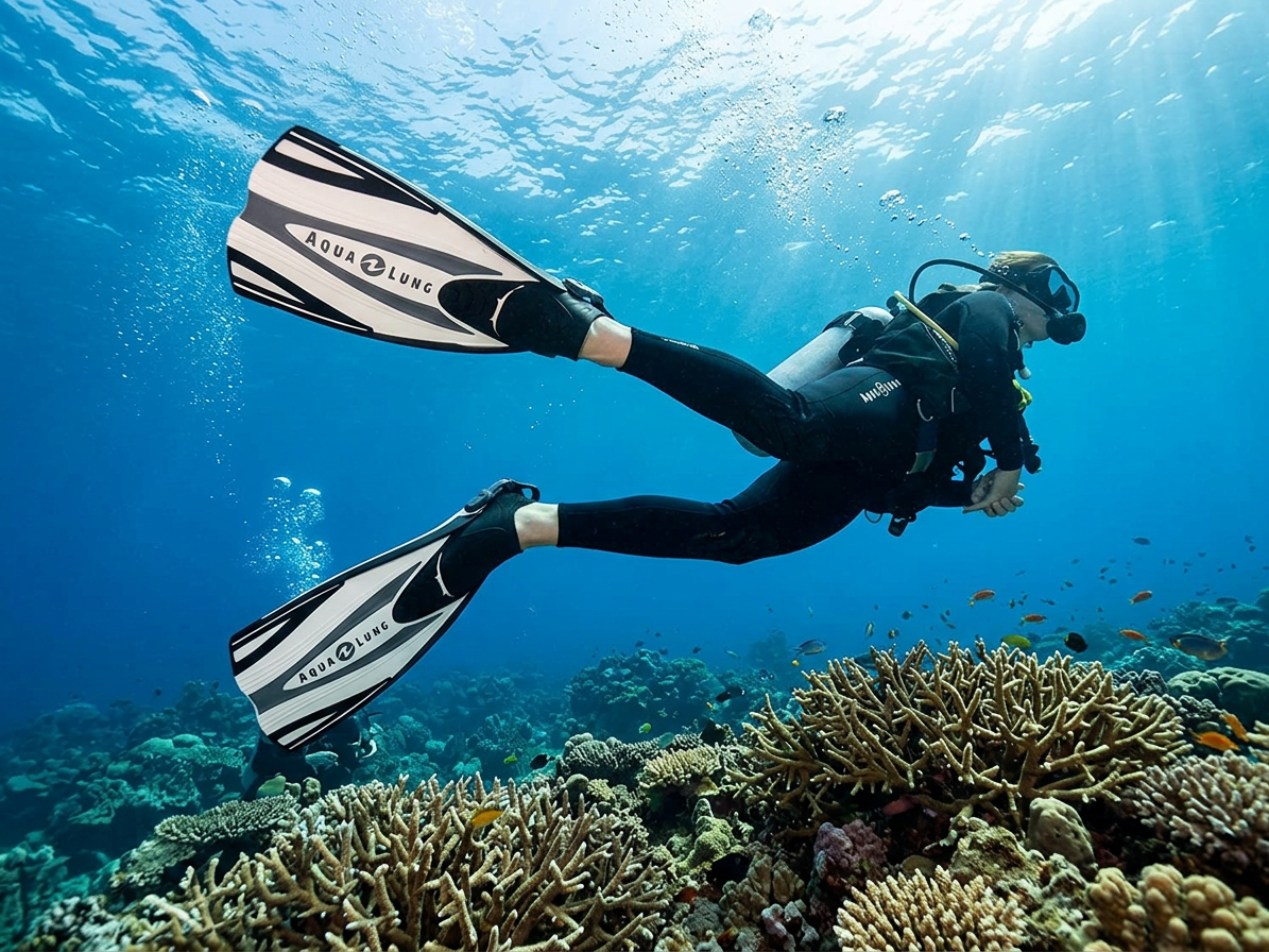 Aqualung Technisub Express ADJ ploutve, arktická bílá