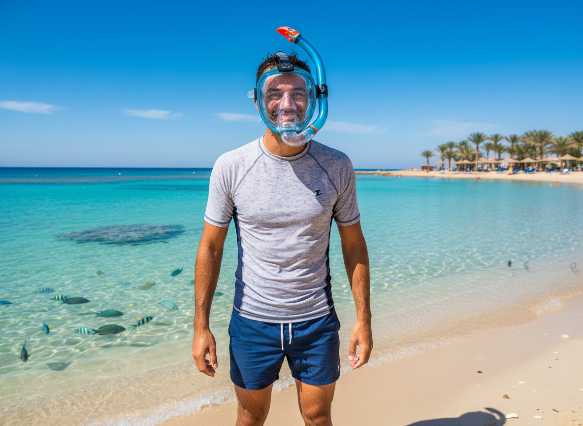 Šnorchl Aqualung Technisub AIR DRY aqua, modrý