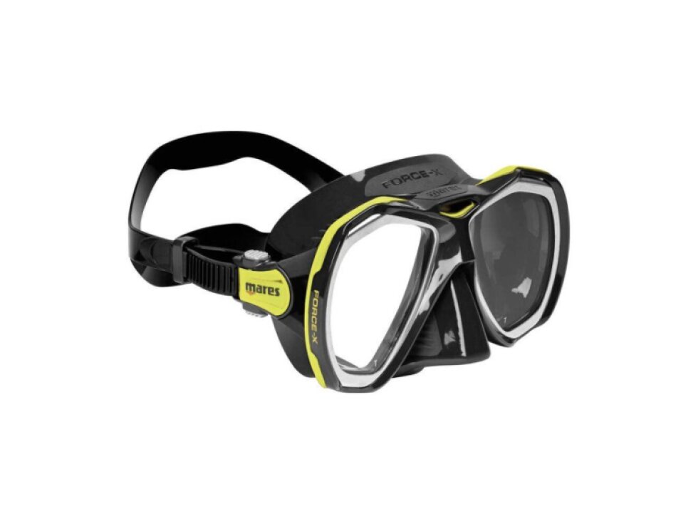 MARES Force-X Black Yellow Fluo - Špičková potápěčská maska