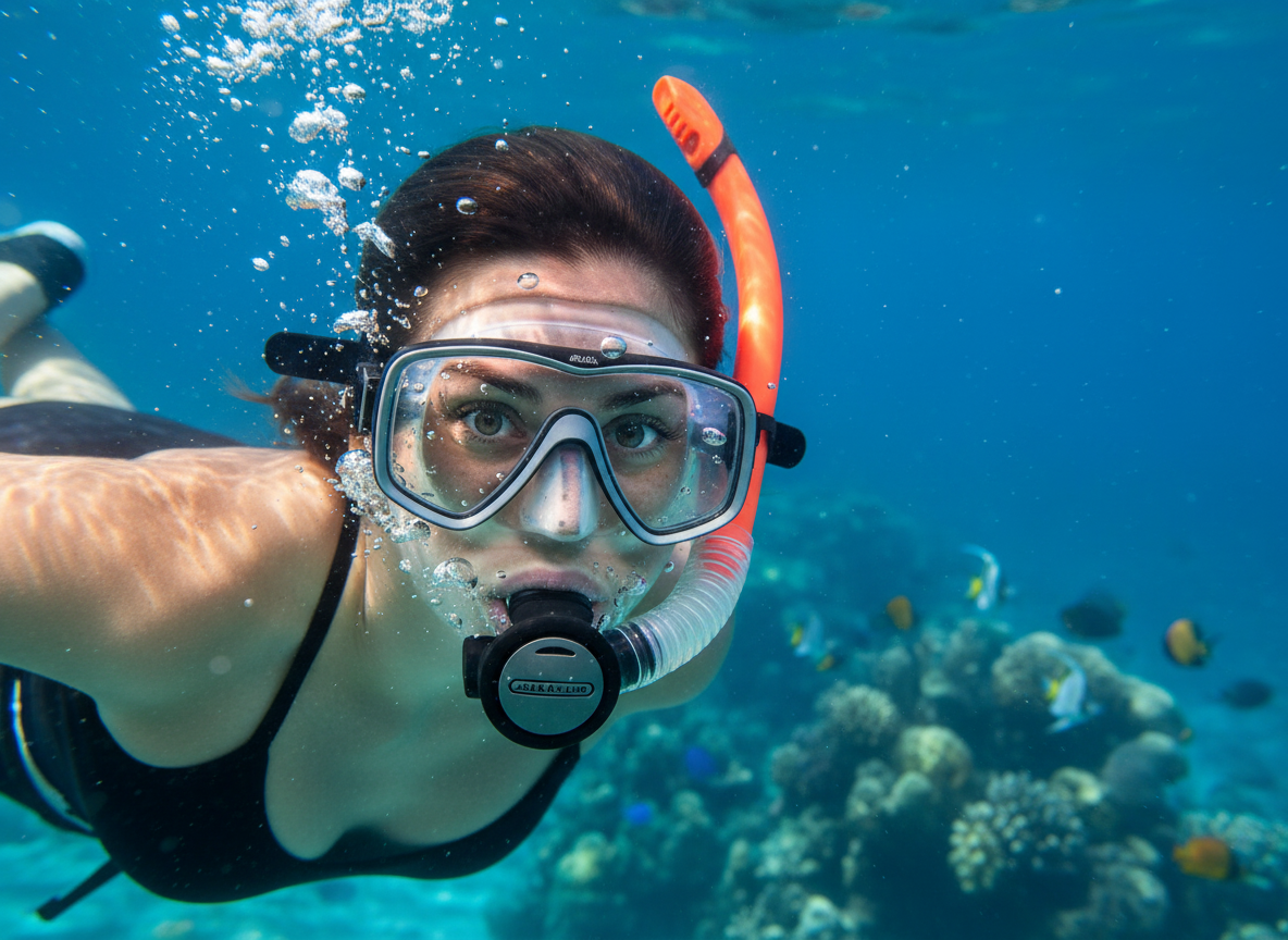 Šnorchl Aqualung Technisub AQUILON, oranžová