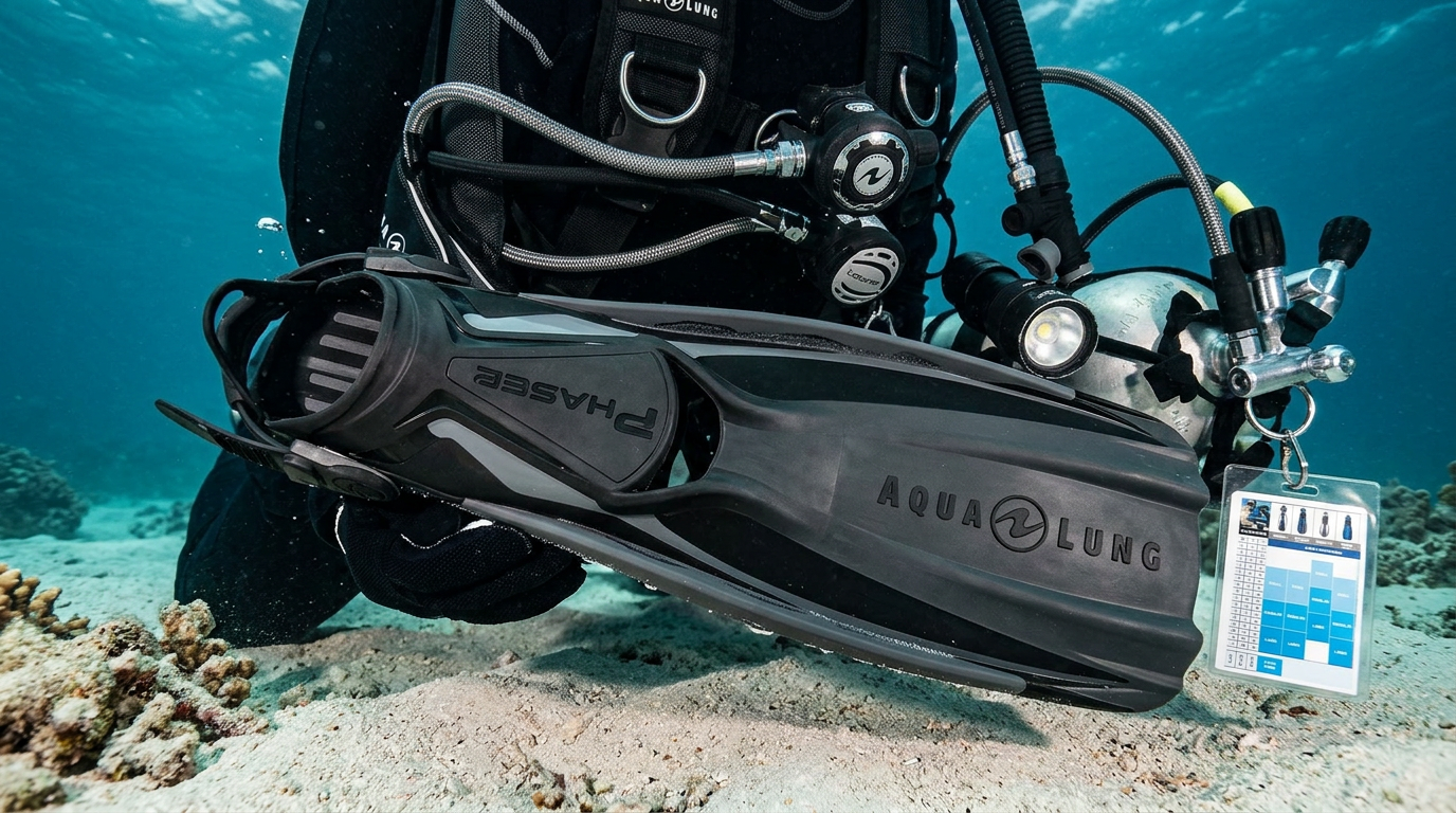 Aqualung Technisub PHAZER Páskové Ploutve - Černé