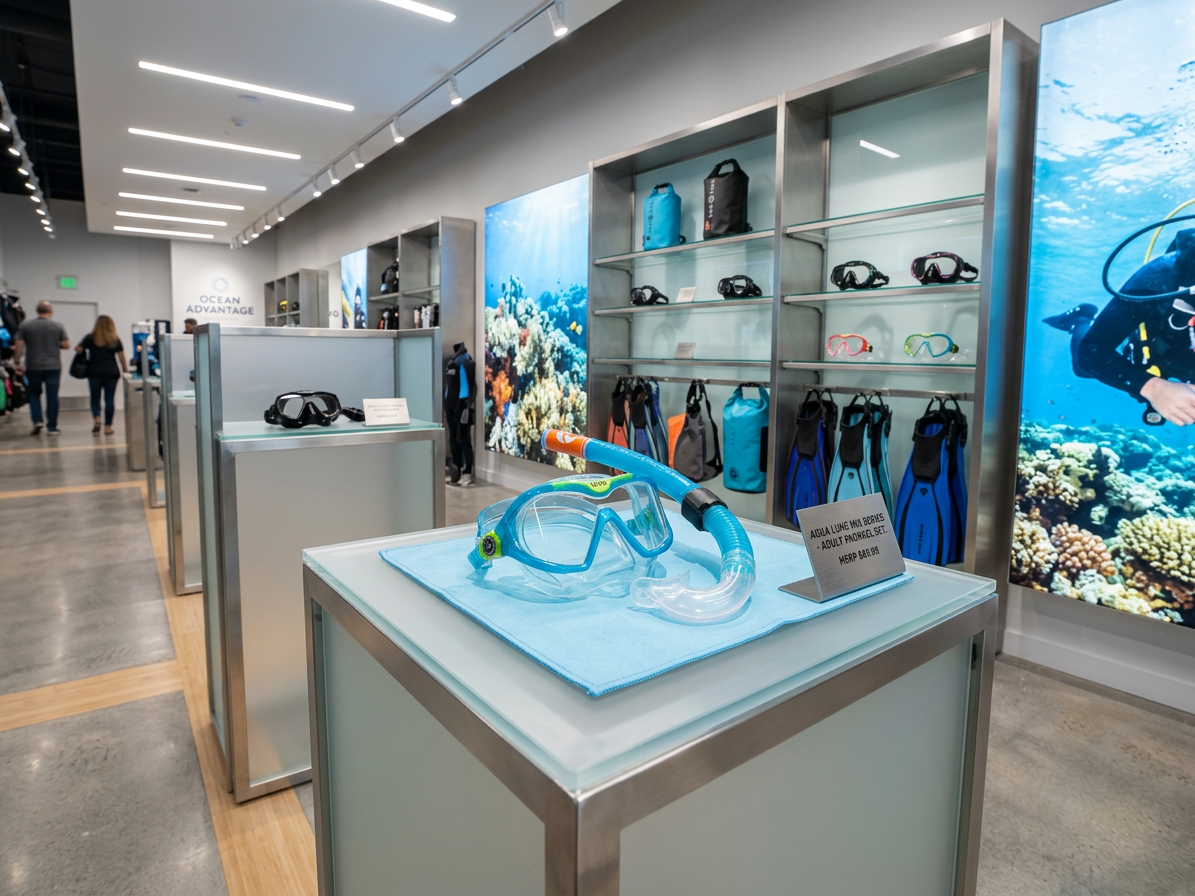 Dětský šnorchlovací a potápěčský set Aqualung Sport COMBO MIX XB + SNORKEL čirý zorník - aqua