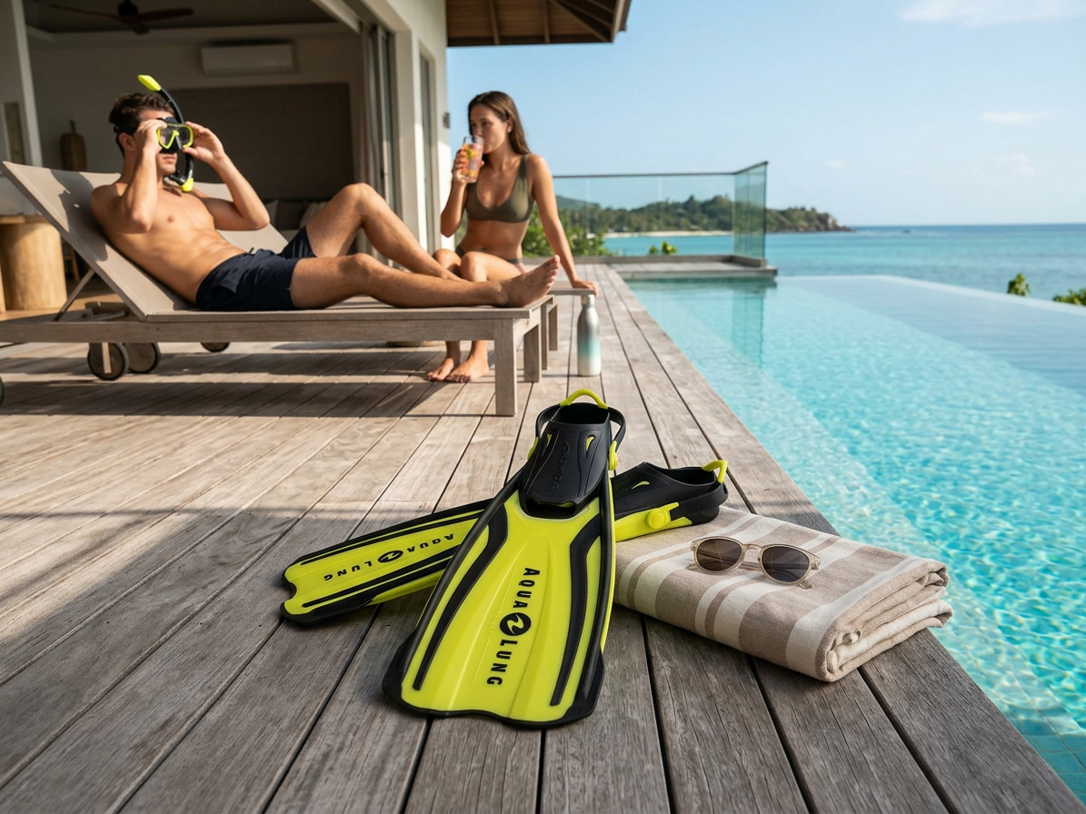 Páskové ploutve Aqualung AMIKA Sport - Žluté