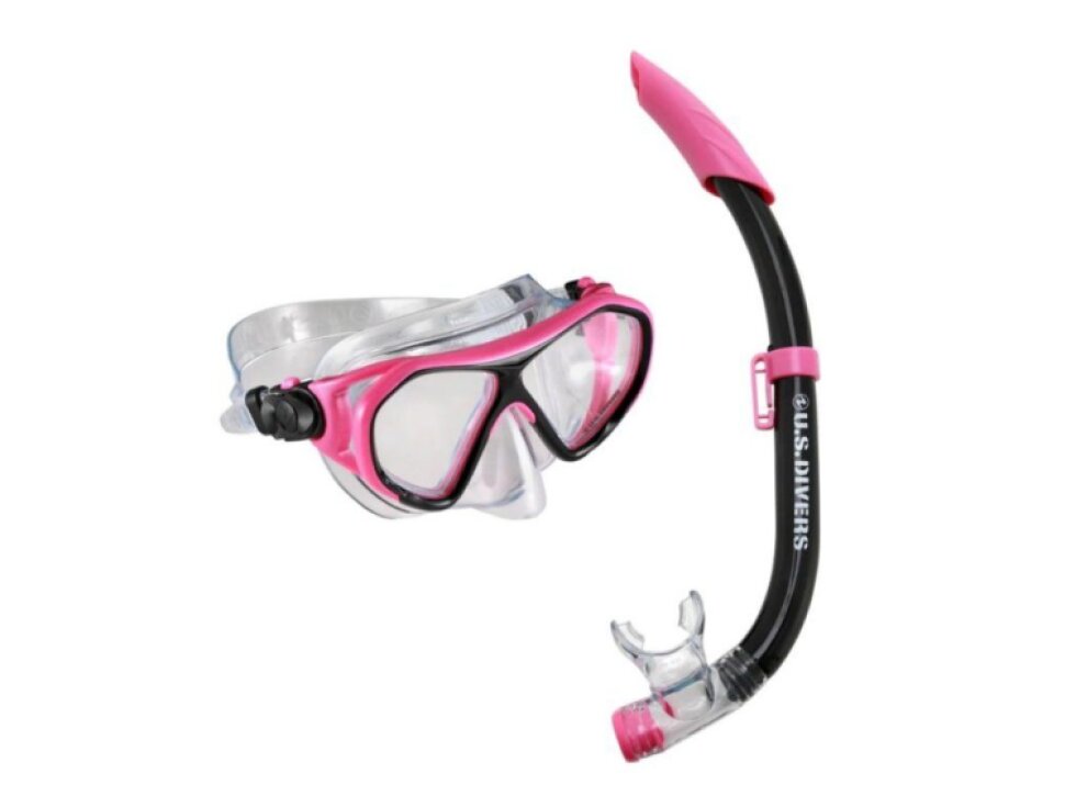 Dětský šnorchlovací set U.S. DIVERS COMBO DORADO JR., růžová/černá