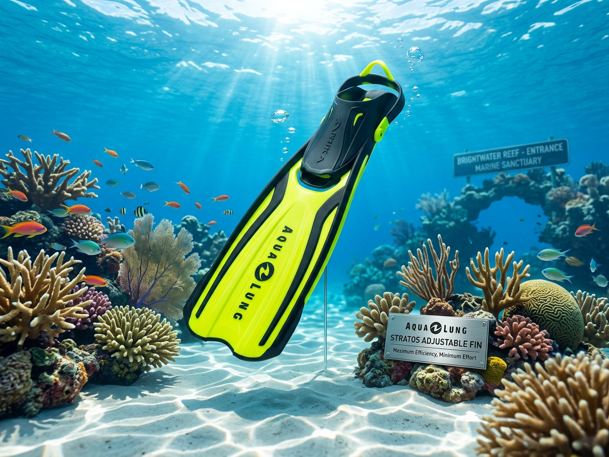 Páskové ploutve Aqualung AMIKA Sport - Žluté