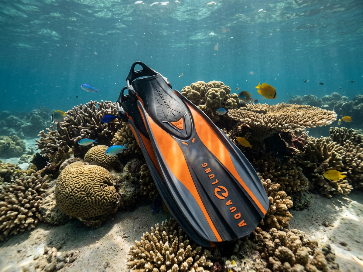 Aqualung Technisub XSHOT páskové ploutve, černá/oranžová
