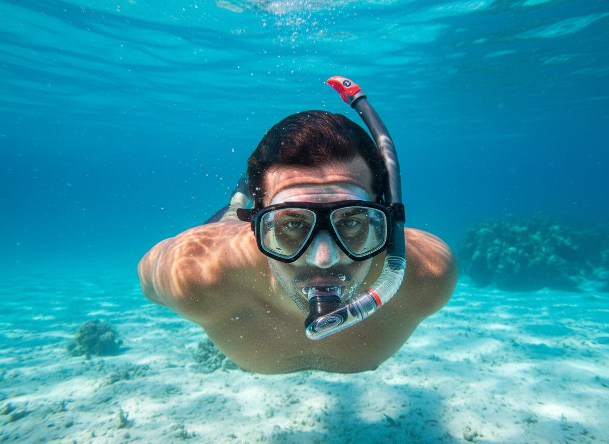 Šnorchl Aqualung Technisub MACH DRY, stříbrná