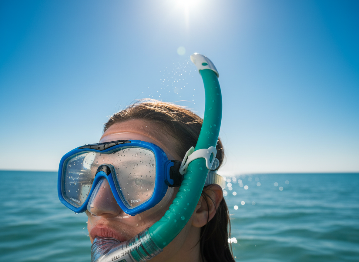 Šnorchl Aqualung Technisub ZEPHYR tyrkysová, transparent silikon