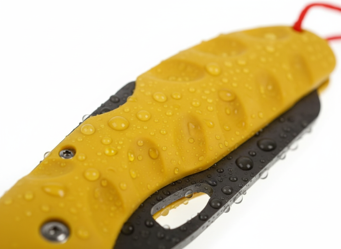 Nůž zavírací JTLine, nerez, žlutý