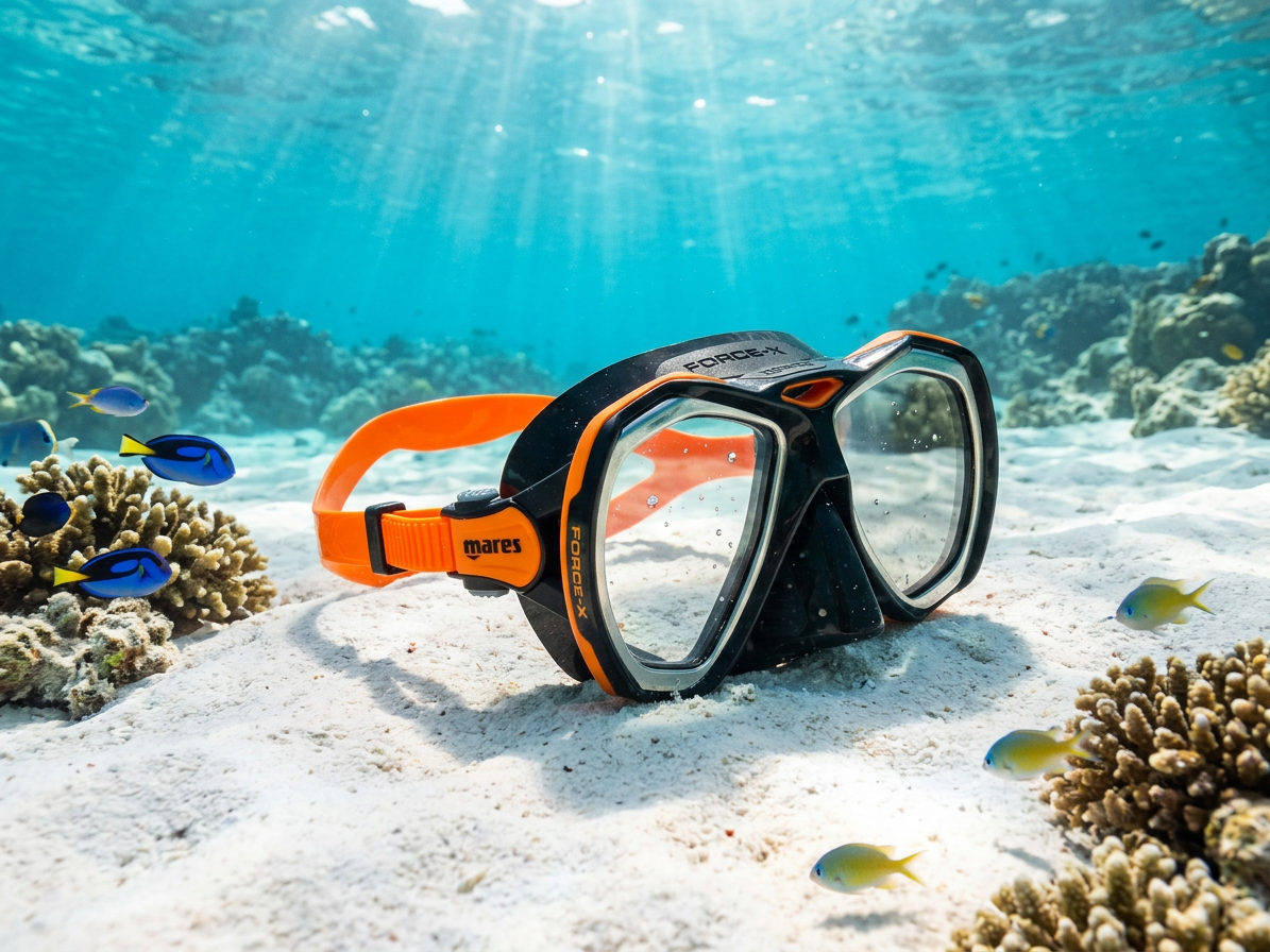 MARES Force-X Black Orange - Potápěčská maska