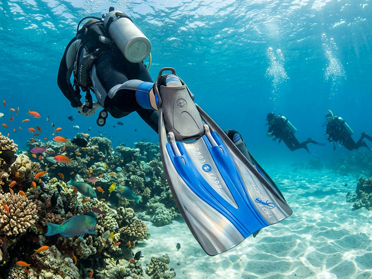 Aqualung Technisub Hot Shot páskové ploutve - modrá