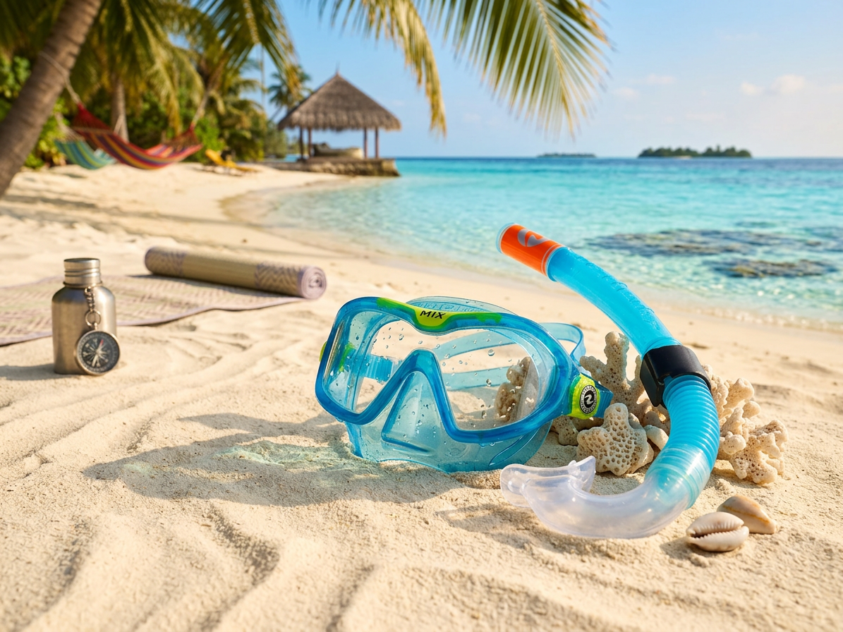 Dětský šnorchlovací a potápěčský set Aqualung Sport COMBO MIX XB + SNORKEL čirý zorník - aqua