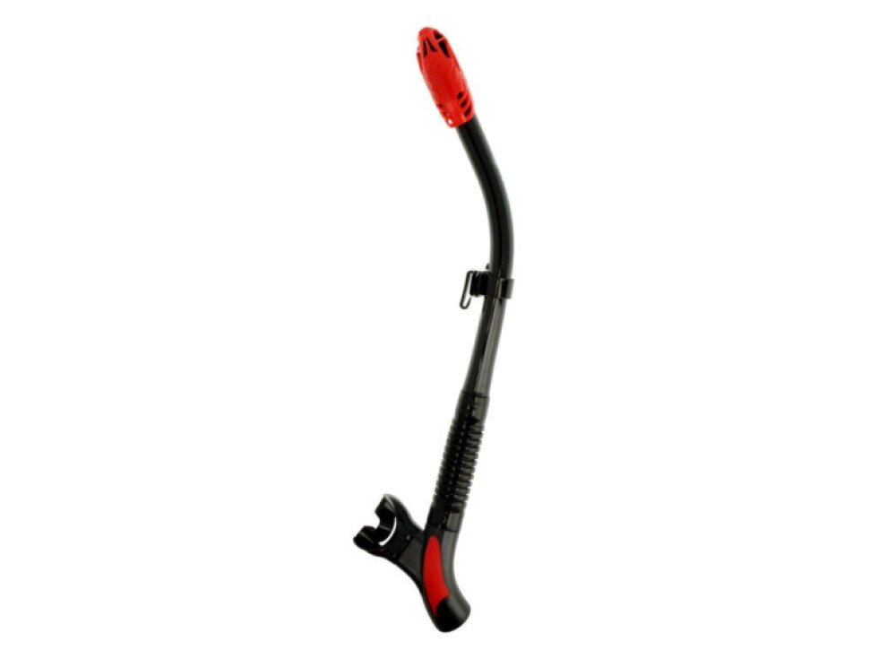 Šnorchl Aqualung IMPULSE DRY, černá/červená