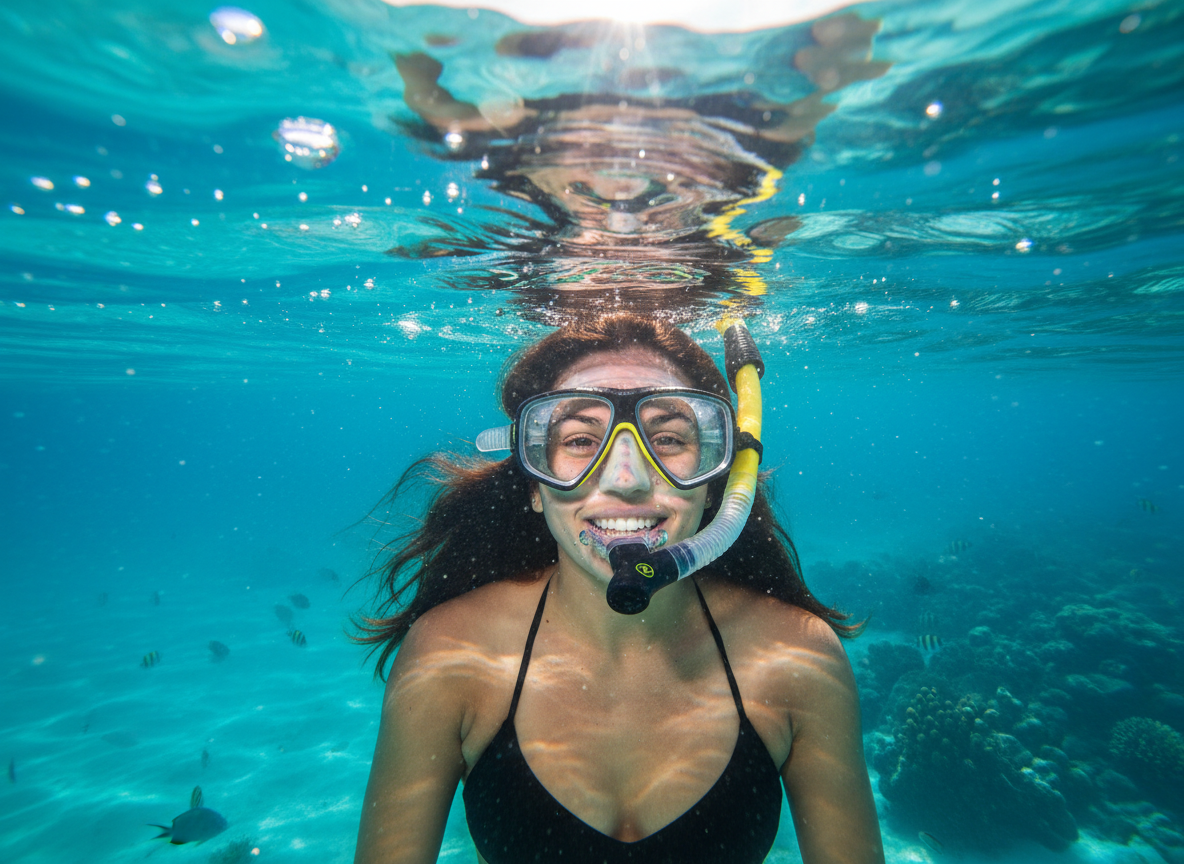 Šnorchl Aqualung IMPULSE 2 FLEX, žlutá