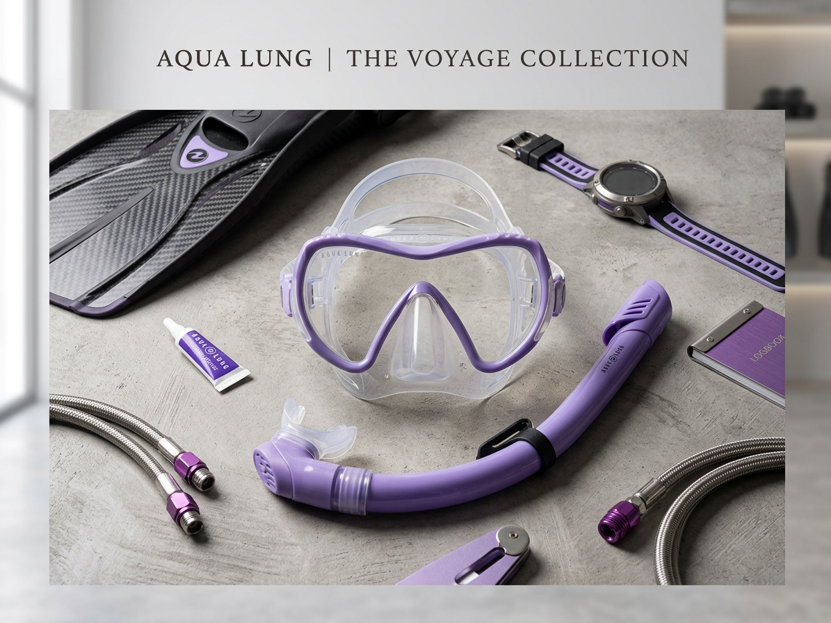 Aqualung Sport Visionflex Midi LX potápěčská maska, levandulová