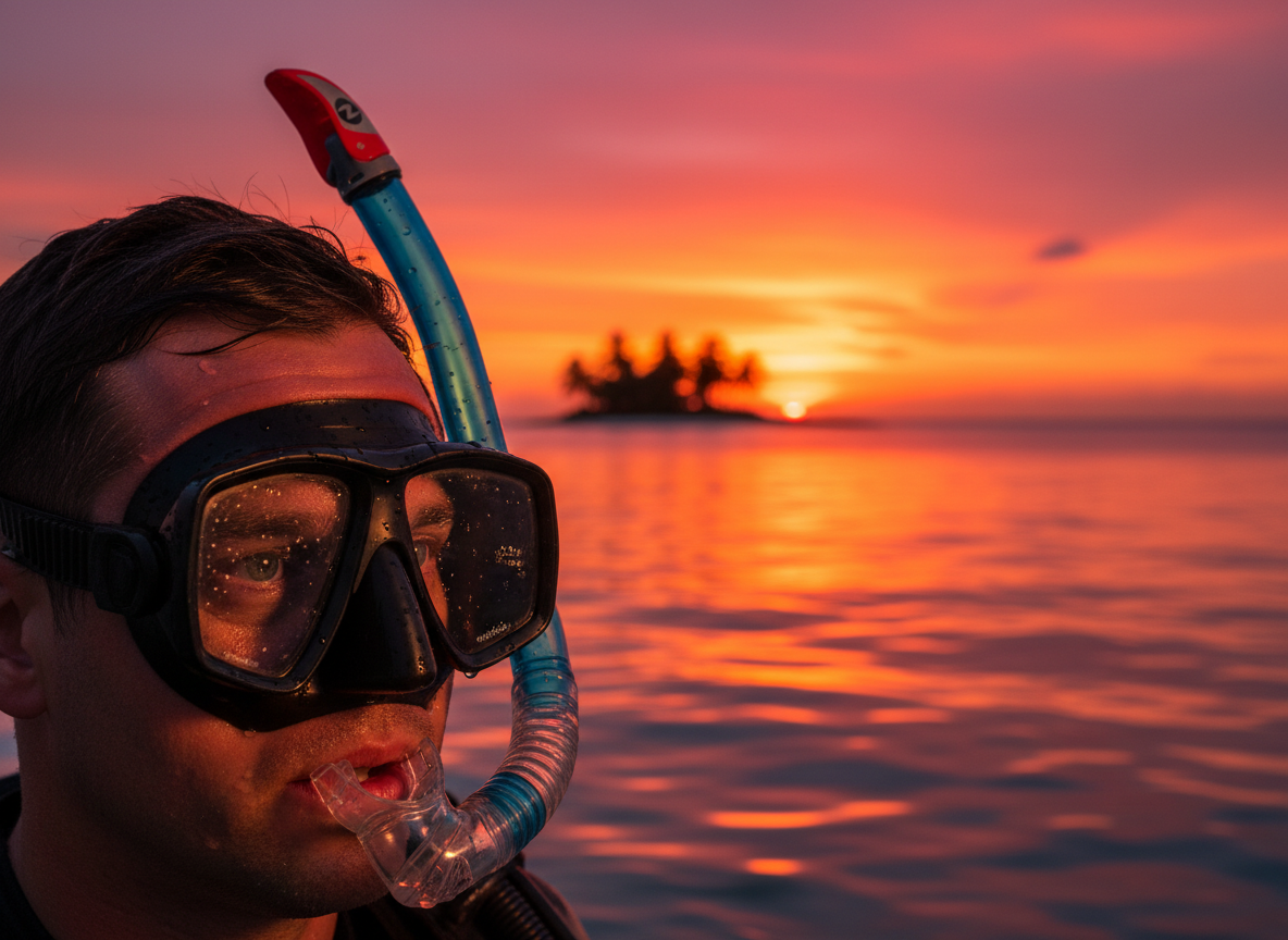 Šnorchl Aqualung Technisub AIR DRY aqua, modrý